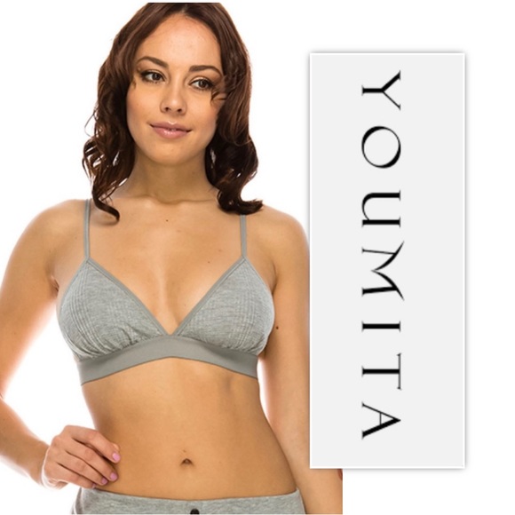 Youmita Grey Waffle Weave Bralette - Picture 2 of 12